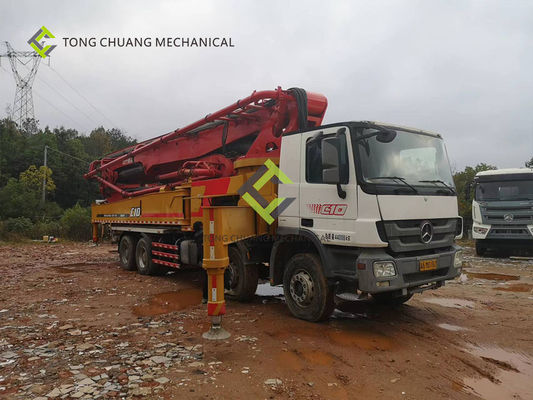 ในปี 2016 Sany Heavy Industry Mercedes-Benz Used Concrete Pump Truck 62 Meters
