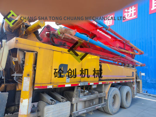 ซื้อ ในปี 2008 ผลิตใหม่รถบรรทุกปั๊มคอนกรีตมือสอง Putzmeister 38 เมตร online manufacture