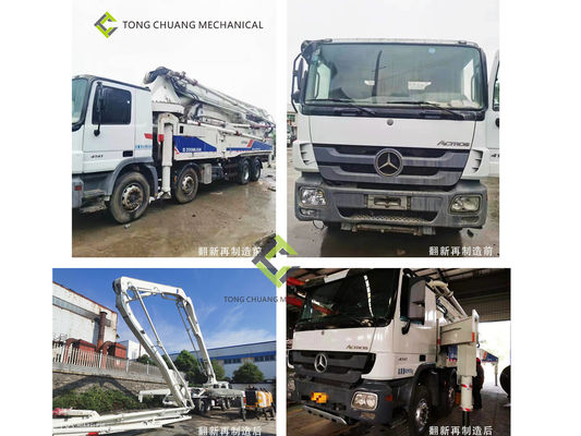การผลิตซ้ำ Zoomlion รถปั๊มคอนกรีตมือสองพร้อม Mercedes-Benz Chassis 8×4