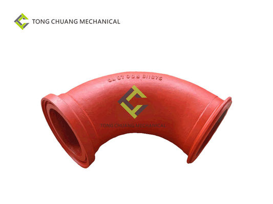 ชิ้นส่วนปั๊มคอนกรีตที่มีความเสถียรสูง No.2 Elbow Steel HRC 63