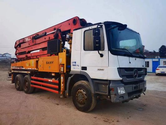 2014 Sany Heavy Industry 38 Meters รถปั๊มคอนกรีตมือสอง Mercedes Benz