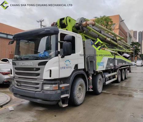 2018 SCANIA Chassis Zoomlion รถปั๊มคอนกรีตมือสอง 63m