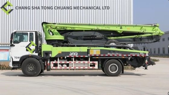 Sinotruk Howo Chassis รถปั๊มคอนกรีต 38 เมตร