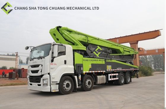 รถปั๊มคอนกรีต 58 เมตร สะพาน 4 พร้อมเครื่องยนต์ Isuzu