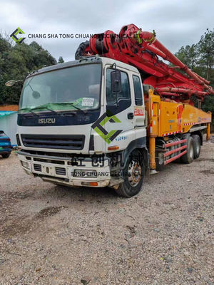 รถบรรทุกปั๊มคอนกรีตมือสอง 49 เมตร 8x4 3 แกน