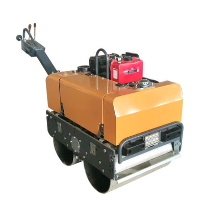 BM80 Walk Behind Single Drum Vibratory Road Roller สีเหลือง/สีเขียว